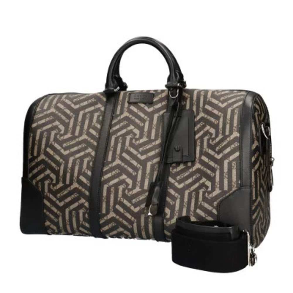 Gucci GG Caleido Duffle Bag GG Supreme canvas geometric Black